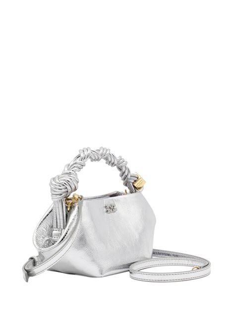 Borsa con logo bou in argento Ganni - donna GANNI | A6950018