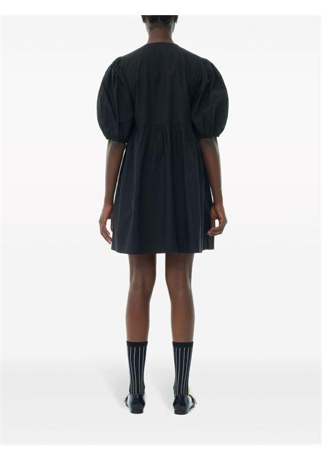 Abito corto con dettagli in nero Ganni - donna GANNI | F9005099