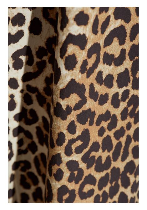 Multicolor leopard-print midi skirt Ganni - women GANNI | F9365943