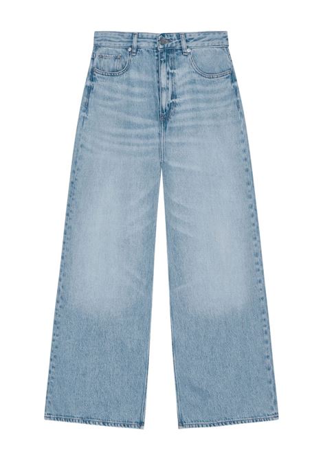 Blue whiskering-effect jeans Ganbu - women