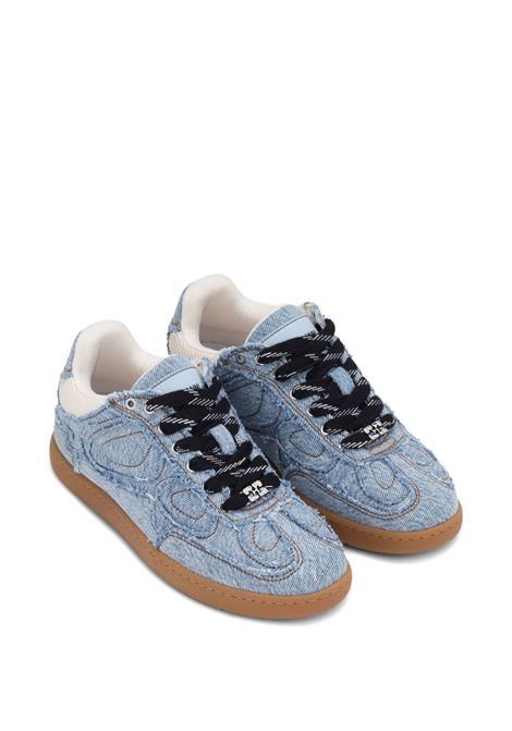 Blue denim panelled sneakers Ganni - women GANNI | S3084565