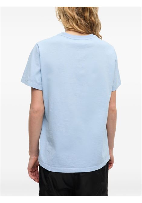 Blue logo-print T-shirt Ganni - women GANNI | T4278570