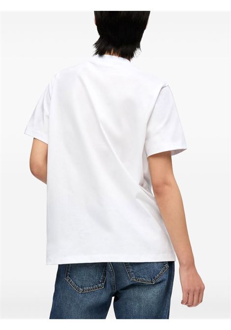 White printed T-shirt Ganni - women GANNI | T4289151