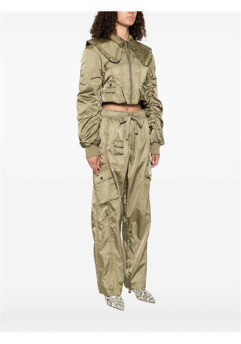 Green duchess bomber jacket Ganni - women GANNI | W0410028
