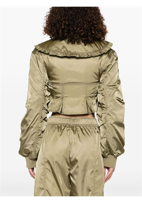 Green duchess bomber jacket Ganni - women GANNI | W0410028