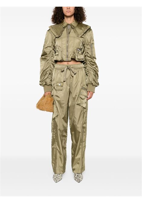 Cargo affusolati in verde salvia Ganni - donna GANNI | W0412028