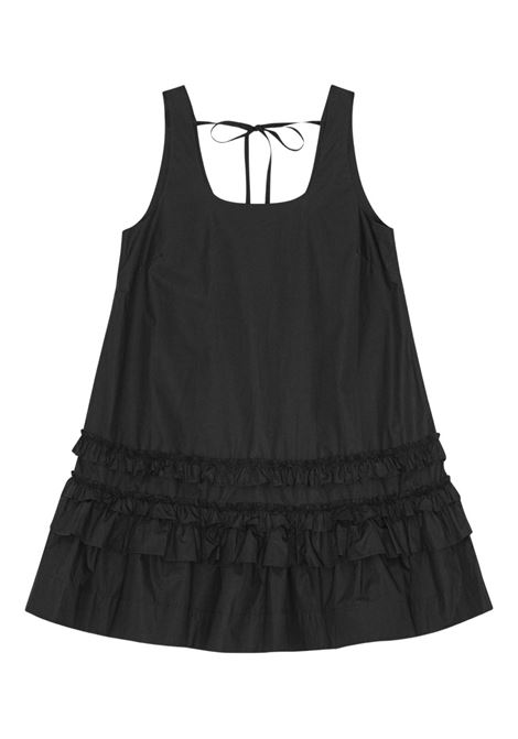 Black poplin dress Ganni - women