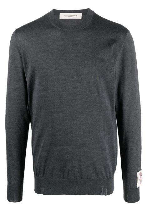 Grey ribbed-knit sweatshirt Golden Goose - men GOLDEN GOOSE | Sweaters | GMP00947P00066560304