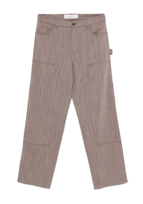 Brown straight-leg trousers Golden goose - men GOLDEN GOOSE | Trousers | GMP02462P00209040190