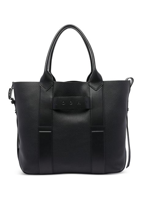 Borsa tote shopping script in nero Hogan - donna HOGAN | KBW01OA0300UH9B999
