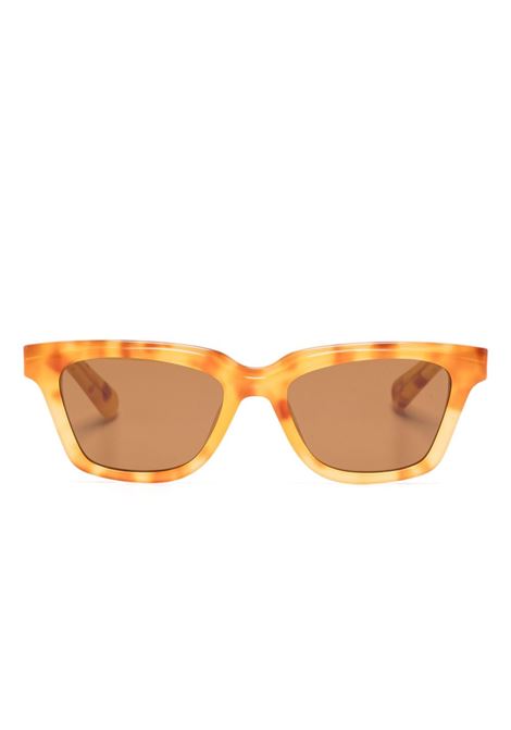 Occhiali da sole les lunettes carre  in beige Jacquemus - unisex JACQUEMUS | JAC109C4SUN