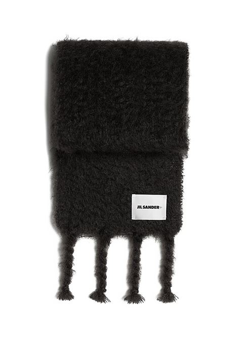 Sciarpa con frange in nero Jil Sander - donna JIL SANDER | Sciarpe | J40TE0132J40041001