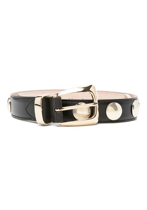Cintura con borchie in nero e dorato Khaite - donna KHAITE | Cinture | 10015763200