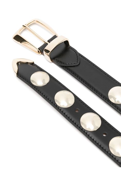 Cintura con borchie in nero e dorato Khaite - donna KHAITE | 10015763200