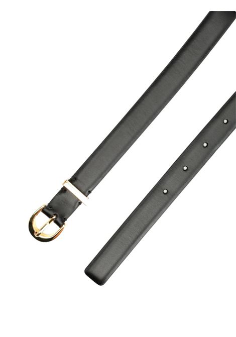 Black buckle leather belt Khaite - women KHAITE | 10086763200