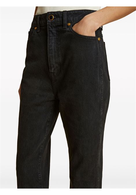 Black Danielle straight-leg jeans khate - women KHAITE | 1032913091
