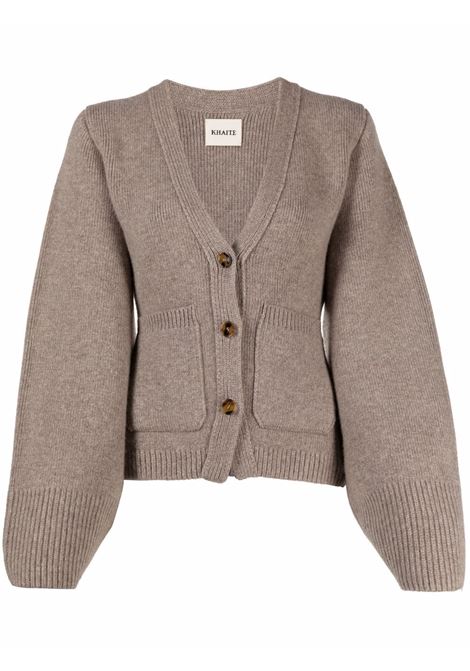 Taupe Scarlet cardigan  Khaite - women