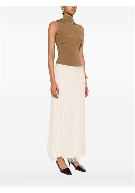 Top a collo alto in marrone Khaite - donna KHAITE | 9919429736