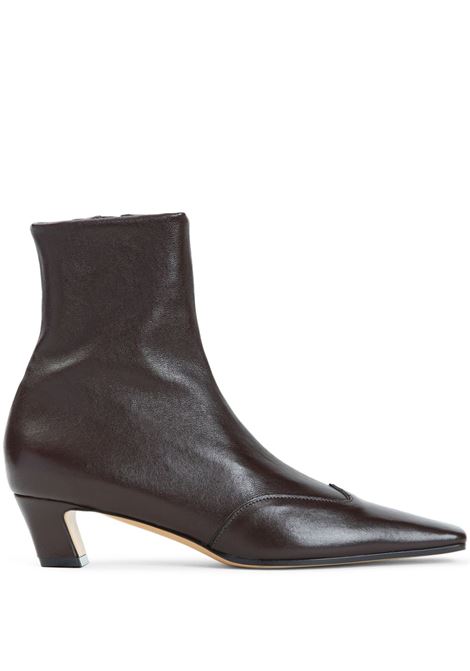 Stivaletti nevada 40mm in marrone khaite - donna KHAITE | F1068836950