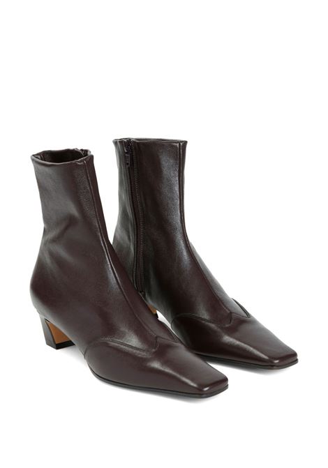 Stivaletti nevada 40mm in marrone khaite - donna KHAITE | F1068836950