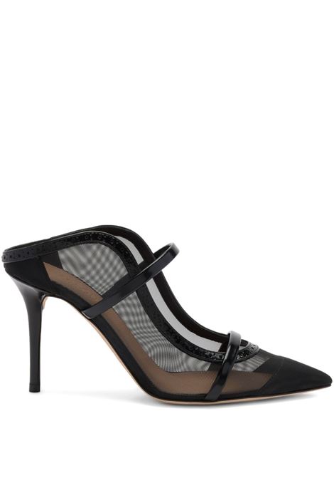 Black Maureen 85mm mules - women MALONE SOULIERS | Mules | MAUREEN85292BLK