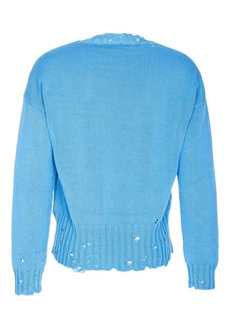 Blue worn effect sweater Marni - men MARNI | GCMG0210A0UFC65200B52