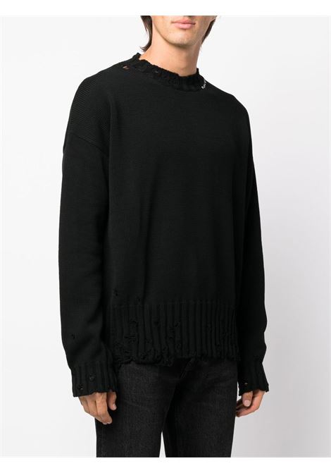 Black Twisted crew-neck jumper - MARNI  men MARNI | GCMG0210A0UFC65200N99