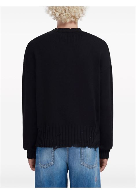 Black Twisted crew-neck jumper - MARNI  men MARNI | GCMG0210A0UFC65200N99
