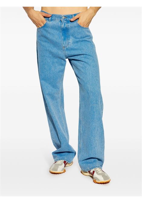 Blue logo-patch cotton jeans Marni - men MARNI | PUJU0021A2USCW91BDB44