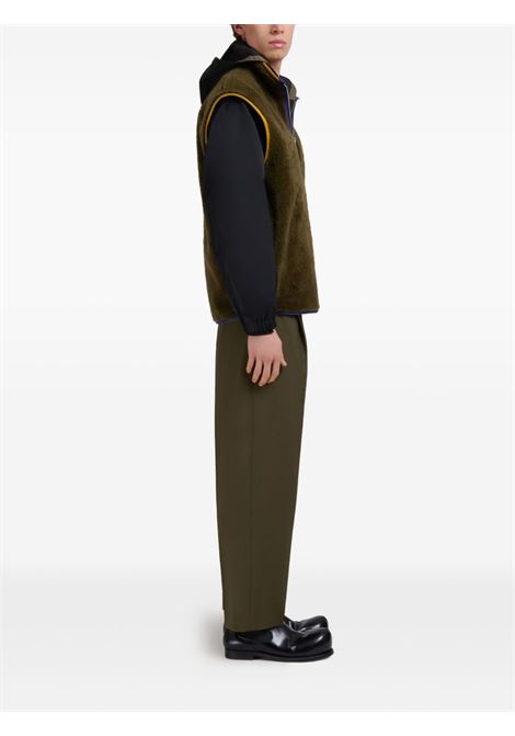 Military green tapered trousers Marni - men MARNI | PUMU0282U0TW83900V58