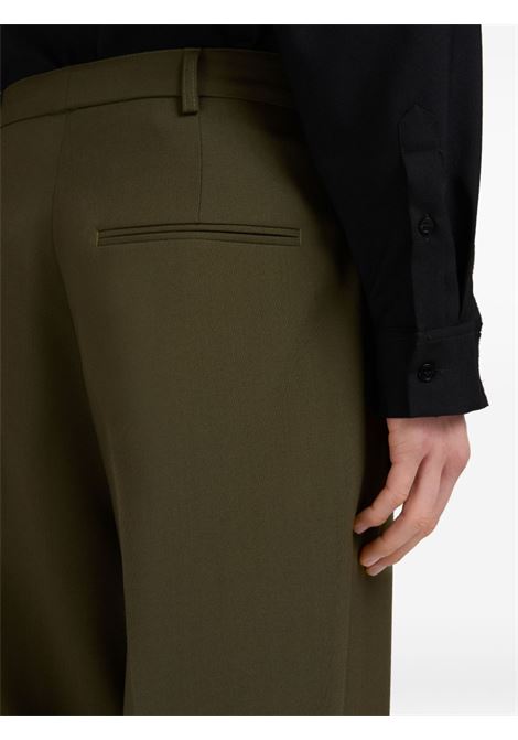 Military green tapered trousers Marni - men MARNI | PUMU0282U0TW83900V58