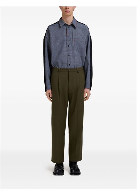 Military green tapered trousers Marni - men MARNI | PUMU0282U0TW83900V58