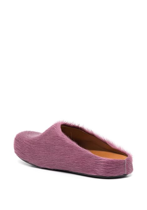 Purple Fussbet calf-hair mules Marni - men MARNI | SBMR000600P412200C68