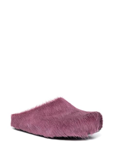 Purple Fussbet calf-hair mules Marni - men MARNI | SBMR000600P412200C68