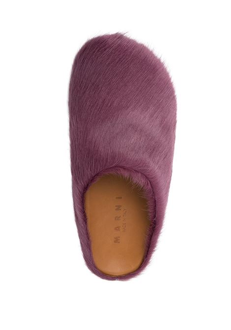 Purple Fussbet calf-hair mules Marni - men MARNI | SBMR000600P412200C68