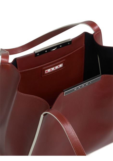 Brown logo-detail shoulder bag Marni - women MARNI | SHMP0152U0P853300R81