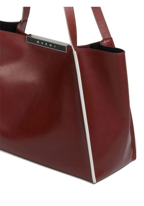 Brown logo-detail shoulder bag Marni - women MARNI | SHMP0152U0P853300R81