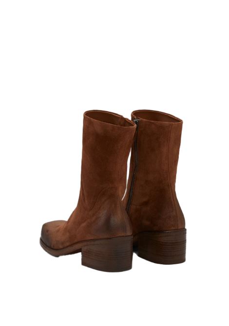 Brown block-heel suede ankle boots Marsell - women MARSELL | MW6665P024454