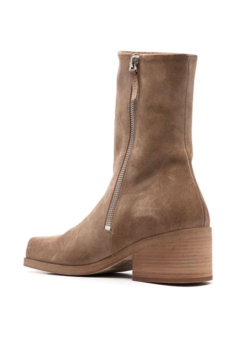 Brown block-heel suede ankle boots Marsell - women MARSELL | MW6665P024454