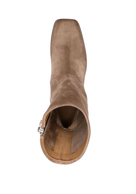 Brown block-heel suede ankle boots Marsell - women MARSELL | MW6665P024454
