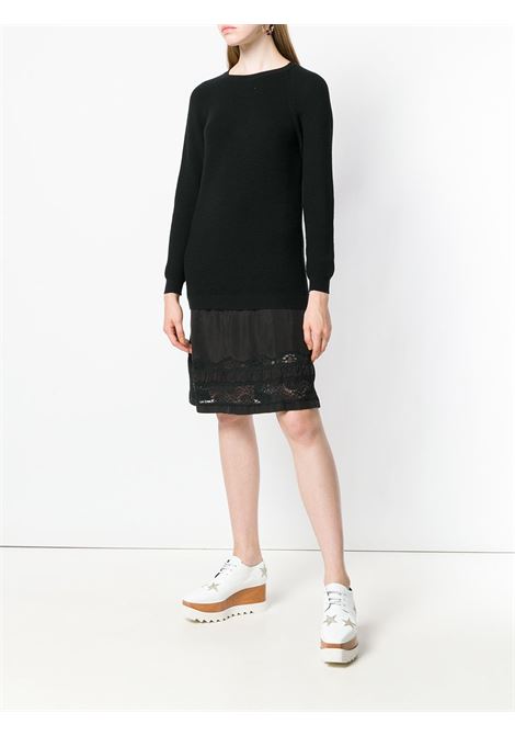 Abito in maglia con gonna in pizzo in nero Moschino - donna MOSCHINO | 048855002555
