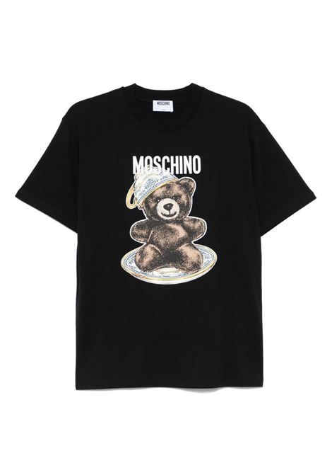 T-shirt Bear in nero Moschino - donna MOSCHINO | 072455411555
