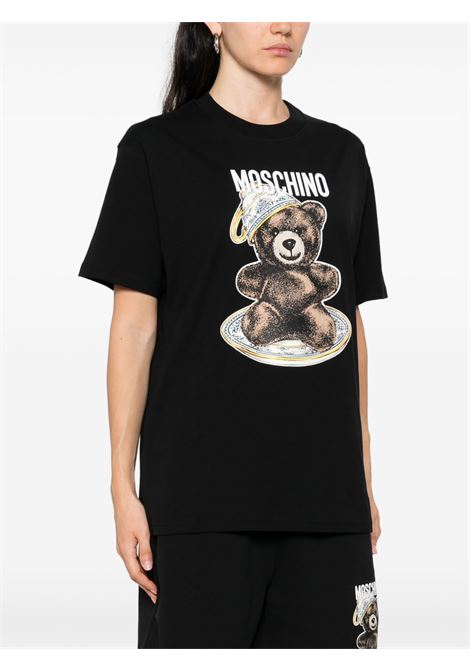 T-shirt Bear in nero Moschino - donna MOSCHINO | 072455411555