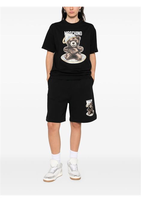 T-shirt Bear in nero Moschino - donna MOSCHINO | 072455411555