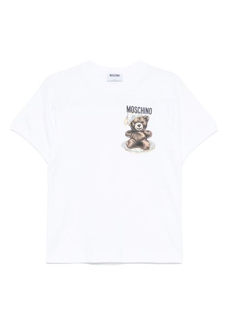 T-shirt con logo in bianco Moschino - donna MOSCHINO | 072555411001