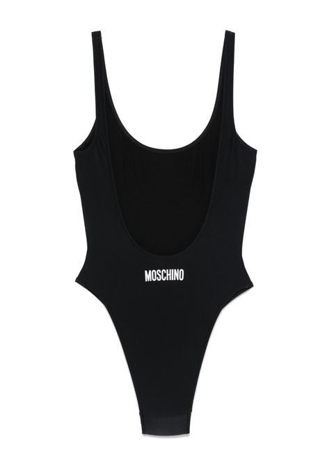 Costume intero con stampa corona di alloro in nero Moschino - donna MOSCHINO | 420255751555