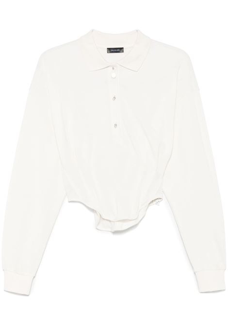 White corset-detail top Mugler - women