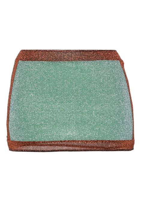 Copricostume con inserti a contrasto in blu e marrone Oséree - donna OSÉREE | LMF235CRYSTLBRD