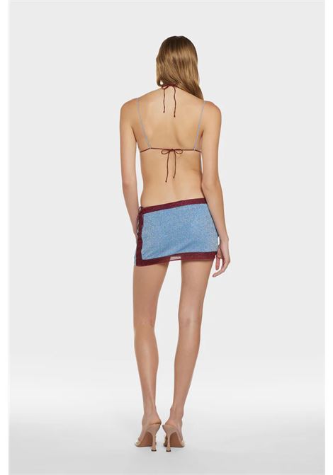 Copricostume con inserti a contrasto in blu e marrone Oséree - donna OSÉREE | LMF235CRYSTLBRD