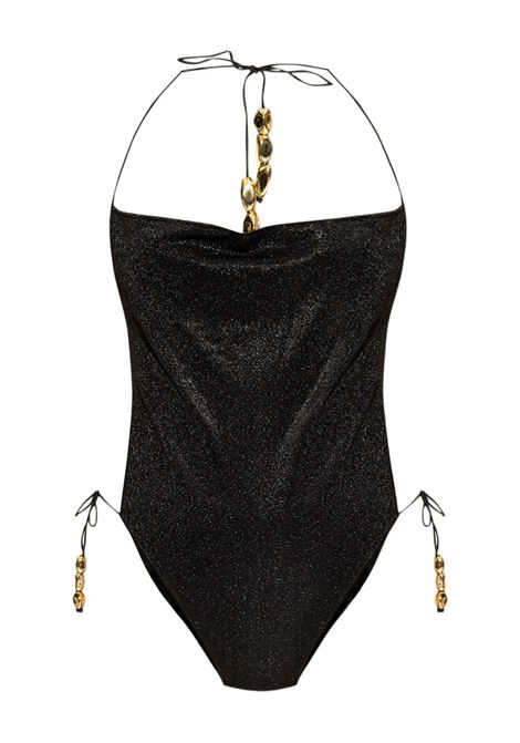 Black glitter-detailing swimsuit Oséree - women